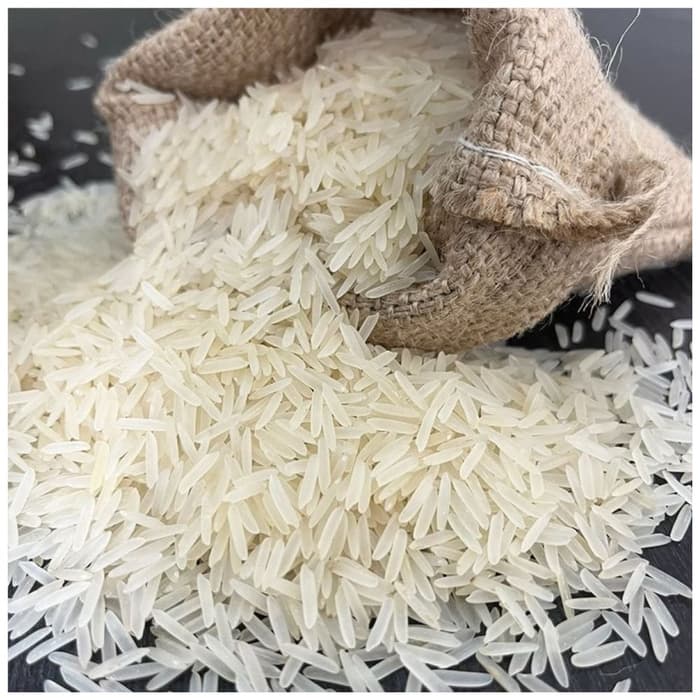 1121 Basmati Rice in a jute sack