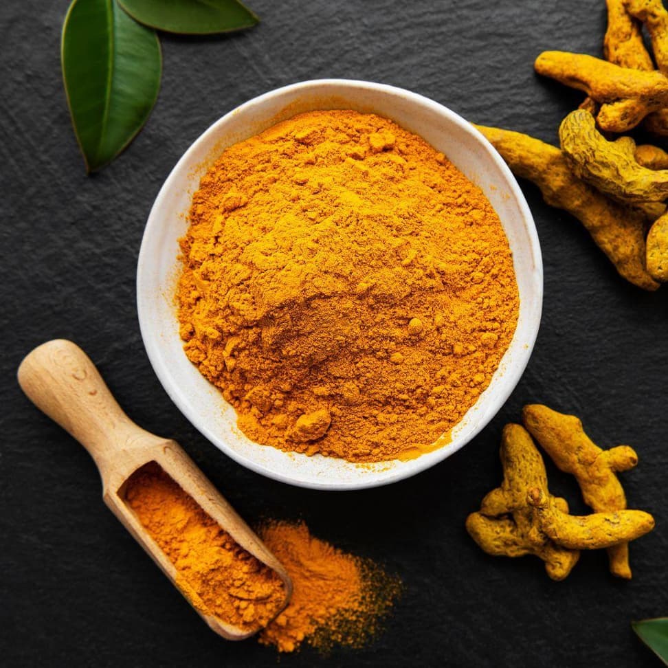 Indian turmeric powder